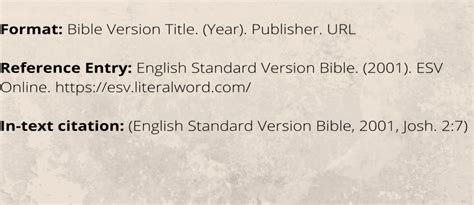 Apa Citation Holy Bible