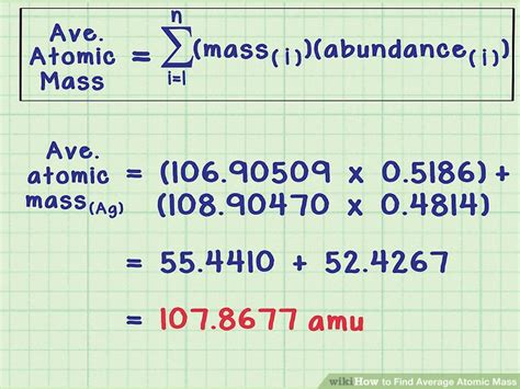 Average Atomic Mass Calculations
