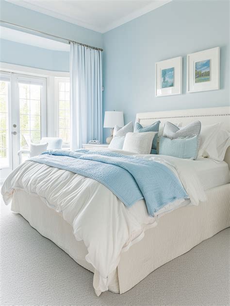 Blue And White Bedroom