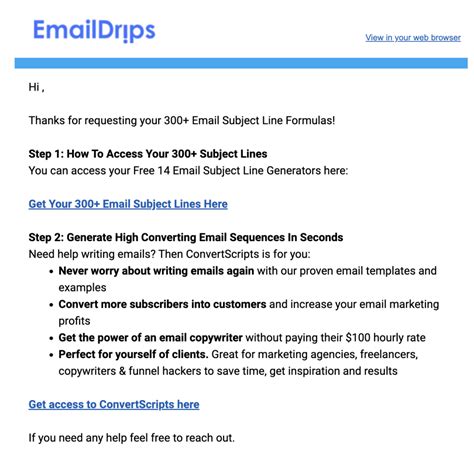 Business Email Example