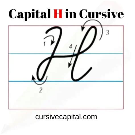 Capital Cursive H