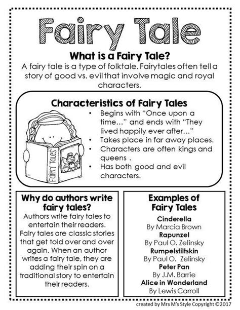 Characteristics Fairy Tales