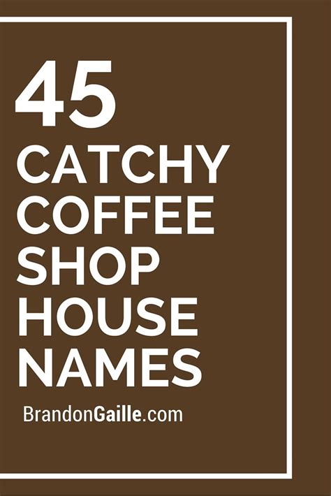 Coffee House Names