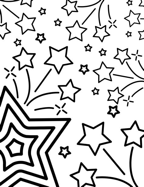 Coloring Sheet Stars