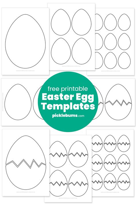 Easter Egg Template Printable