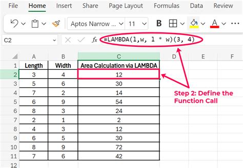 Excel Lambda Function