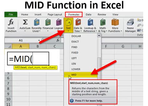 Excel Mid Function