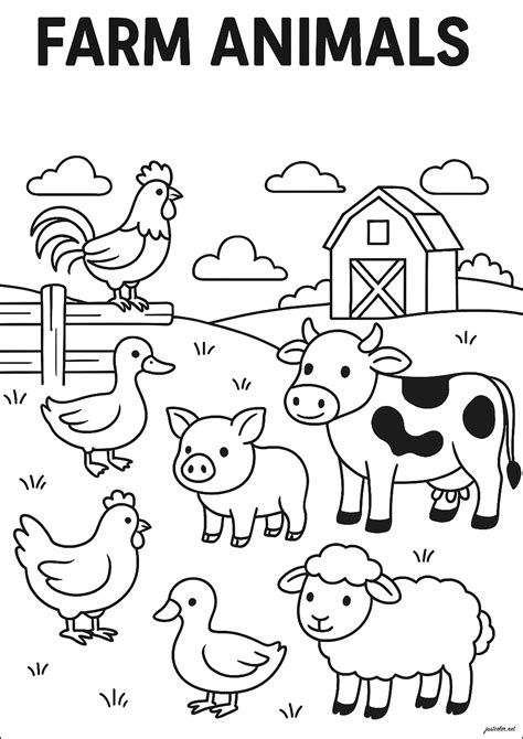 Farm Coloring Sheets
