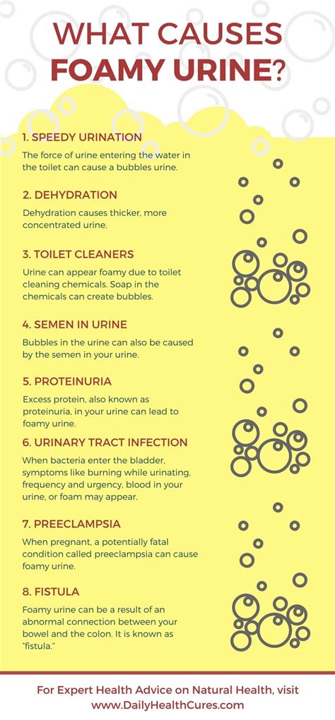 Foamy Urine In Men