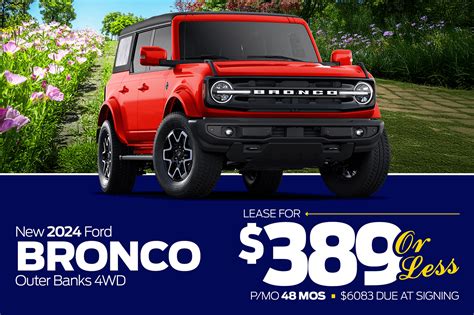 Ford Bronco Lease Deal