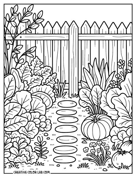 Garden Color Pages