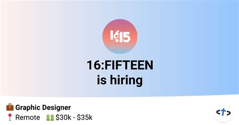Jobs At Fifteen