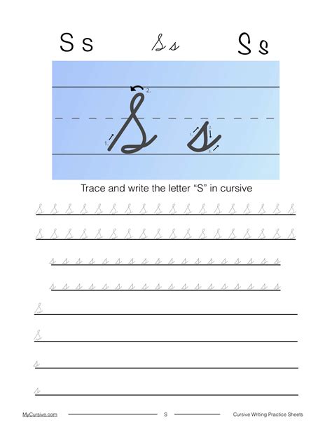 Lowercase Cursive S