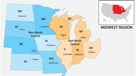 Map Of The Midwest