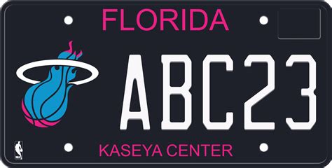 Miami Heat License Plate