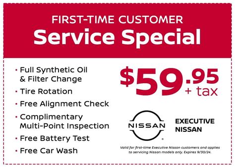 Nissan Oil Change Coupons