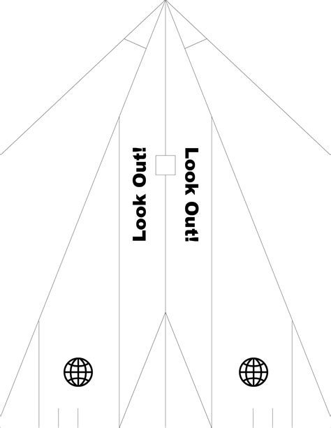 Paper Airplane Template