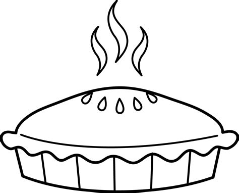 Pie Coloring Page