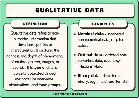Qualitative Data Examples