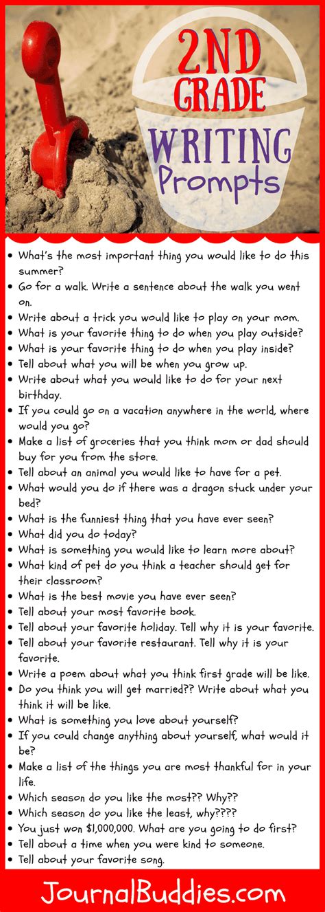 Second Grade Writing Prompts