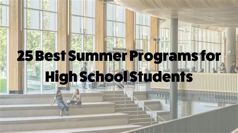 Summer Research Programs For High School Students