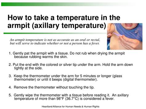 Temperature In The Armpit
