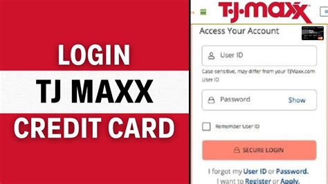 Tjmaxx Login Card