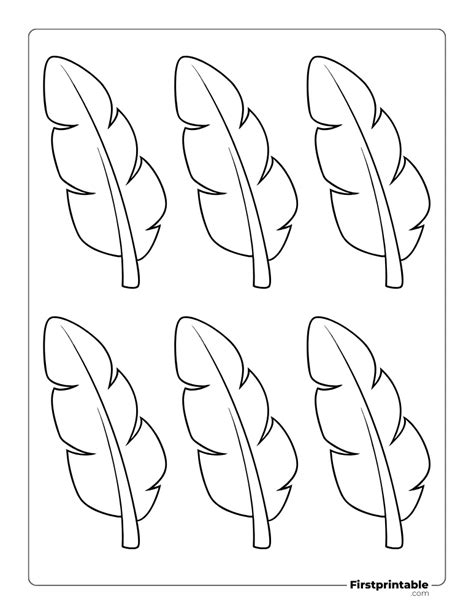 Turkey Feather Template