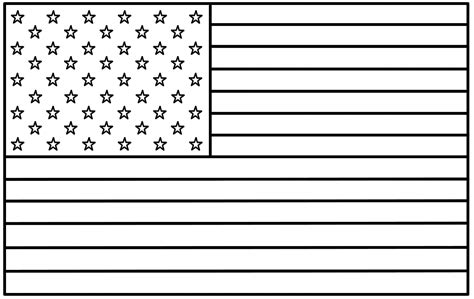 Us Flag Coloring Sheet