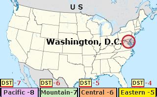 Washington Dc Time Zone