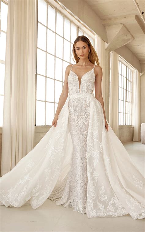 Wedding Gown With Overskirt