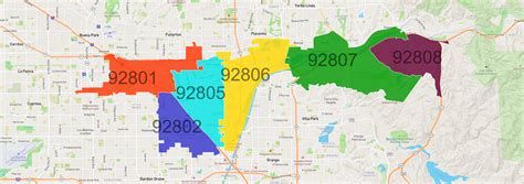 Zip Code Anaheim